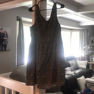 Carlota Chic- Black and White Aztec print dress